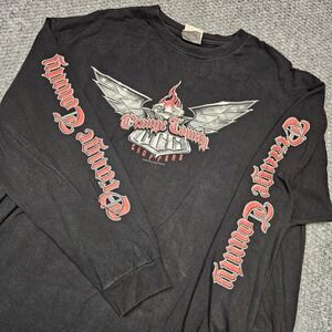 Vintage Orange County Choppers OCC Black‎ Long Sleeve T Shirt Graphic Mens XL